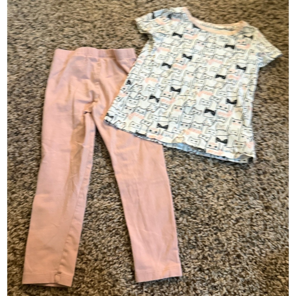 Dip-H&M Girls Toddler Girls T-Shirt & Legging 3t/2-3 Years